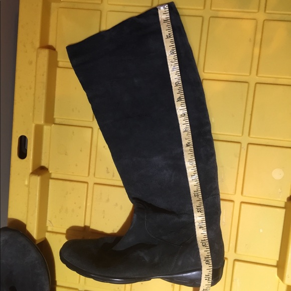 Nine West genuine suede leather grey tall boots - Picture 4 of 5